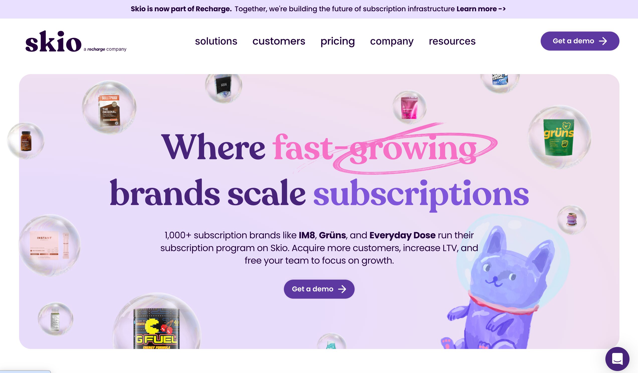 Skio homepage