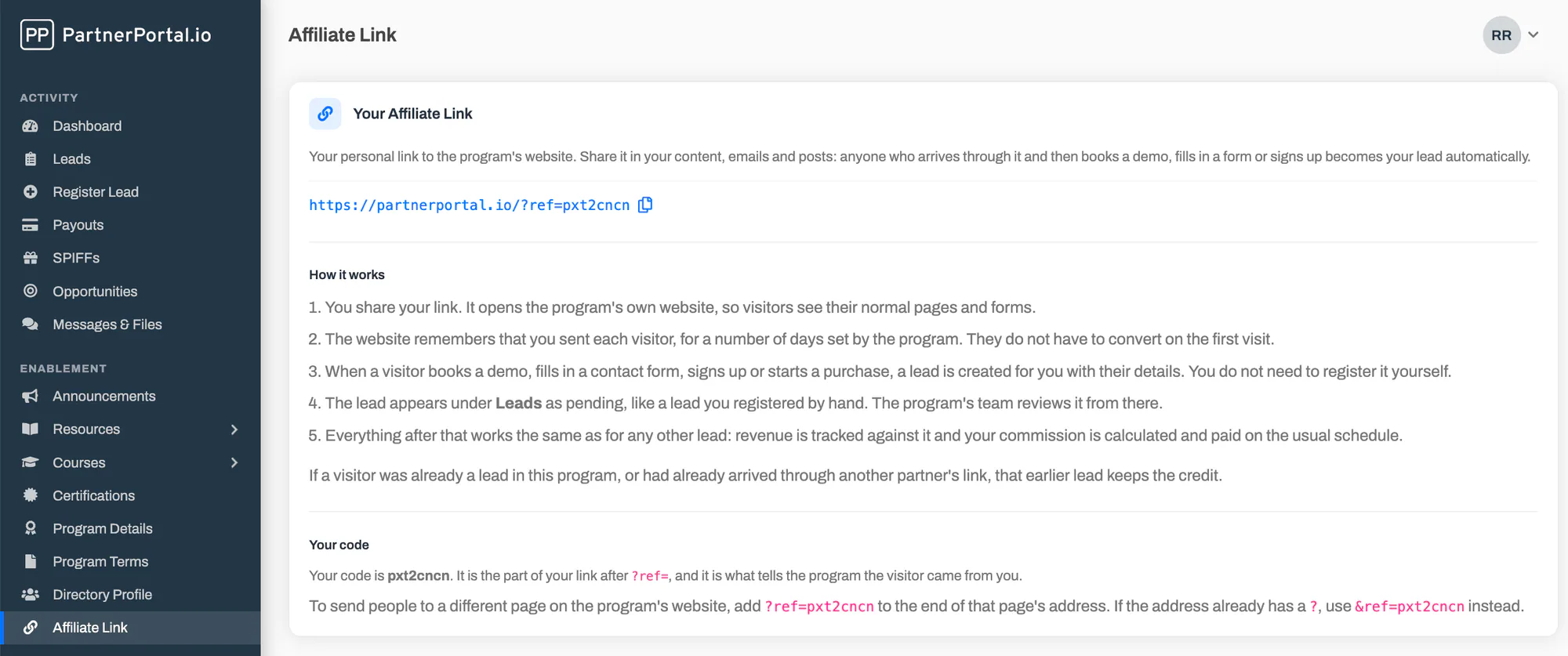 Launch a PRM With Affiliate Linking