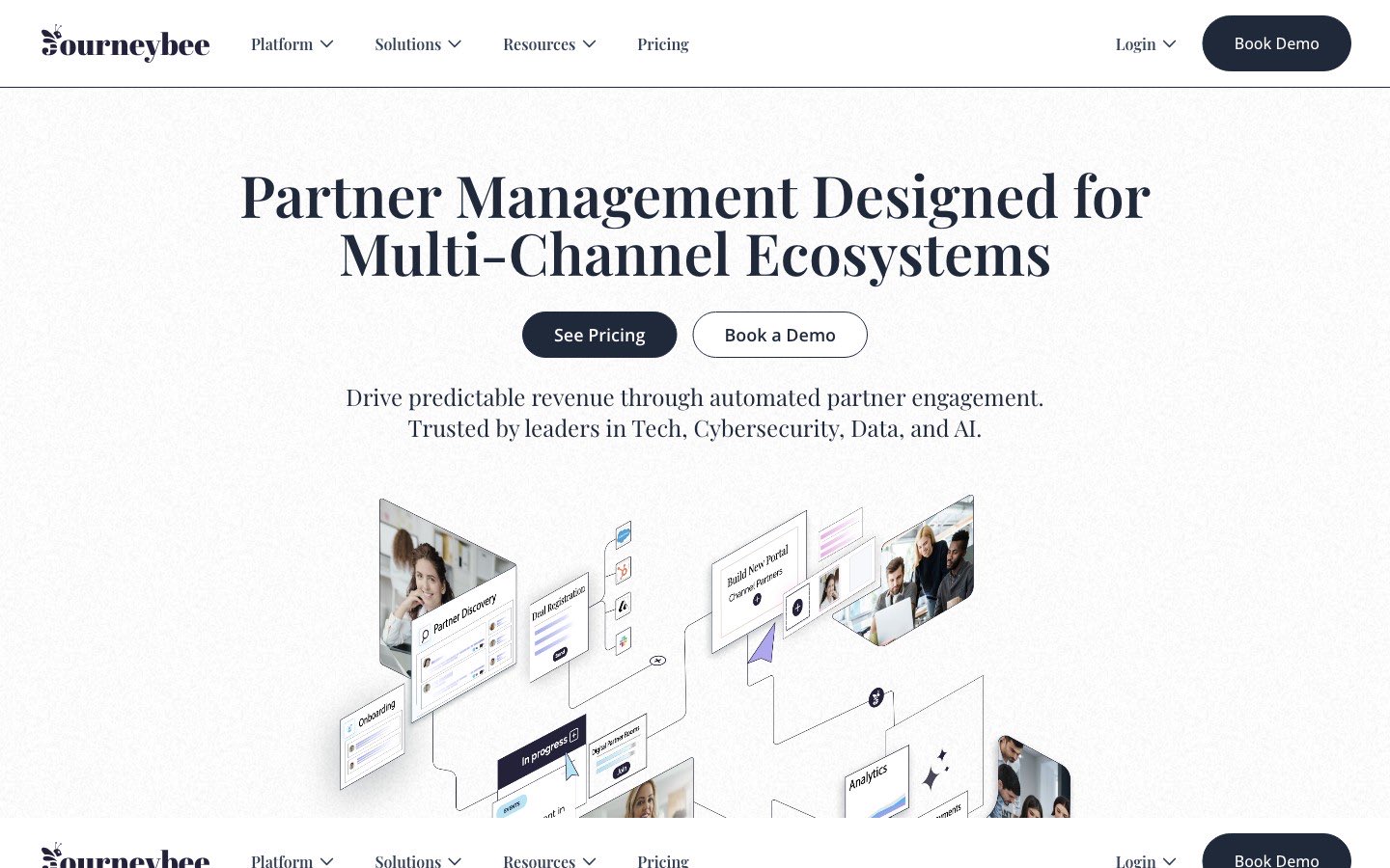 JourneyBee PRM software homepage