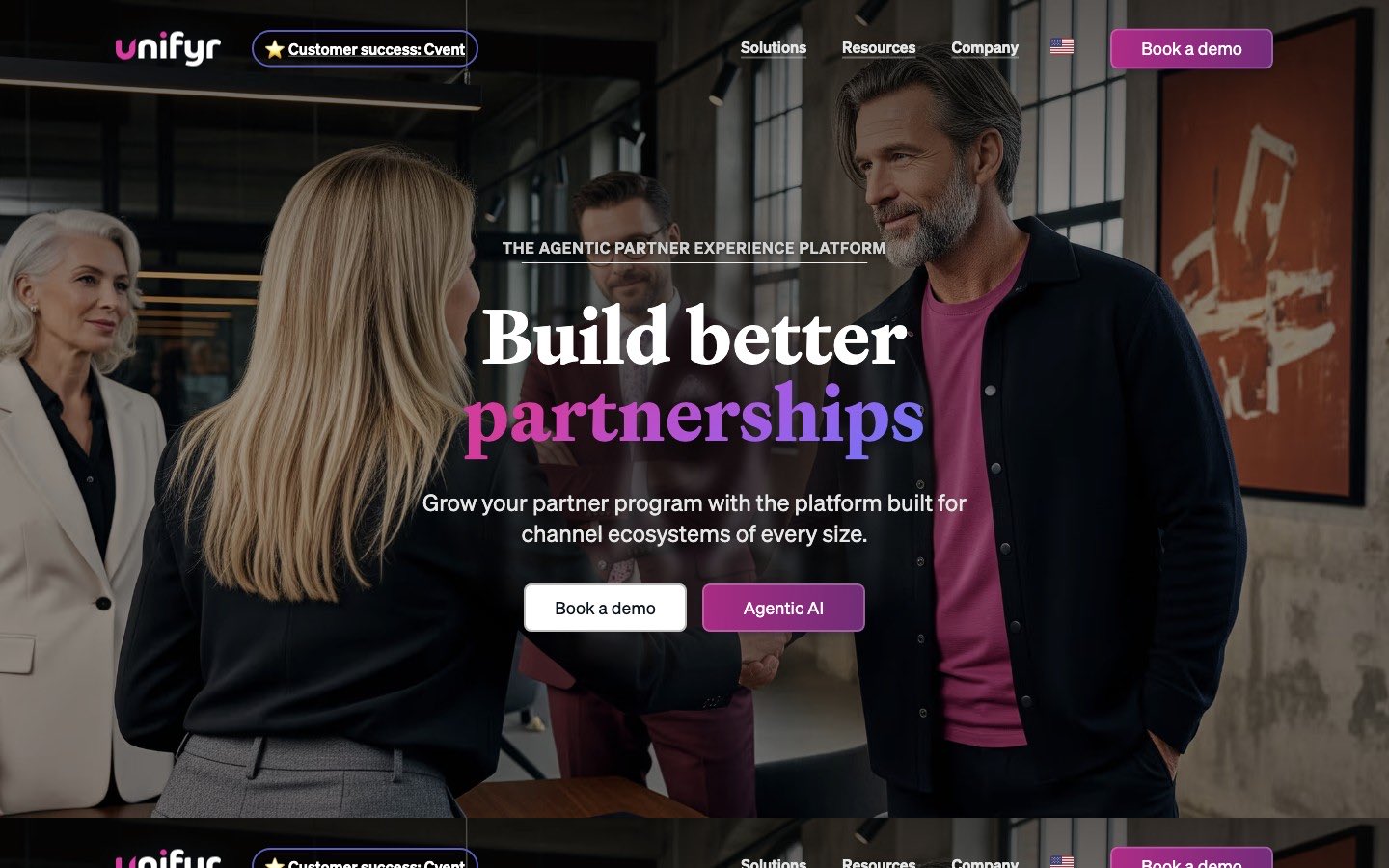 Unifyr PRM software homepage